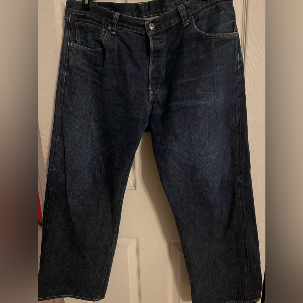 Burgus Plus 928xx selvedge buckle back jean men’s size 38x28 made in Japan